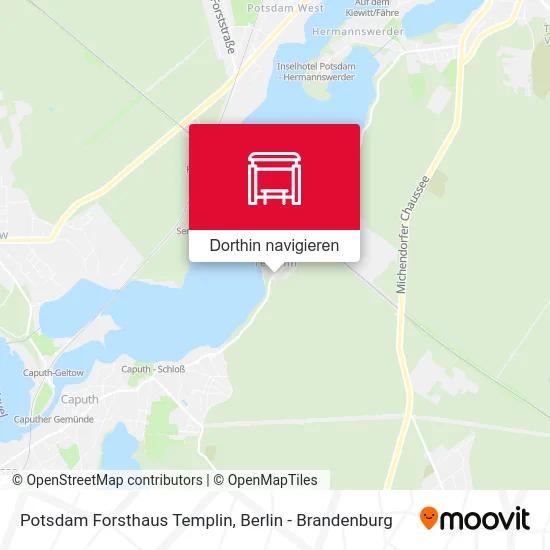 Potsdam Forsthaus Templin Karte