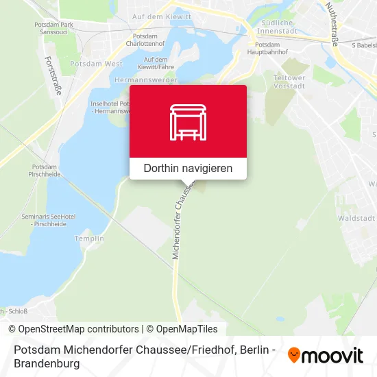 Potsdam Michendorfer Chaussee / Friedhof Karte