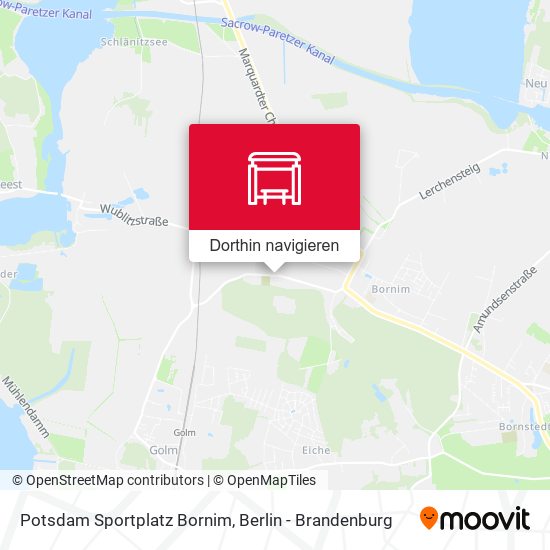 Potsdam Sportplatz Bornim Karte