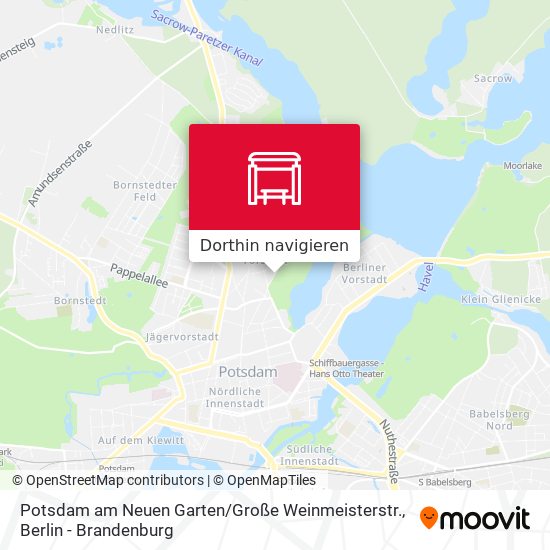 Potsdam am Neuen Garten / Große Weinmeisterstr. Karte