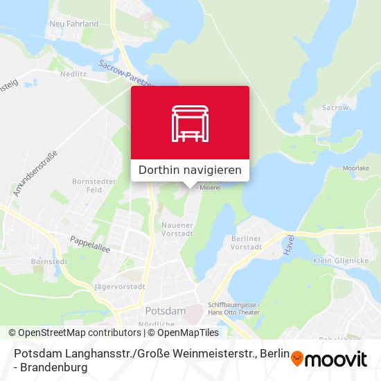 Potsdam Langhansstr. / Große Weinmeisterstr. Karte