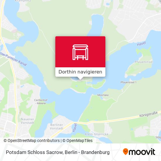 Potsdam Schloss Sacrow Karte