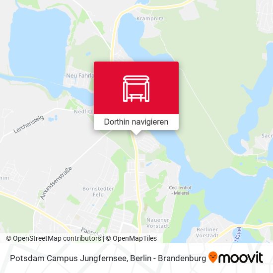 Potsdam Campus Jungfernsee Karte
