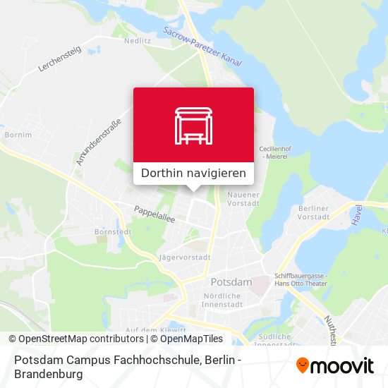 Potsdam Campus Fachhochschule Karte