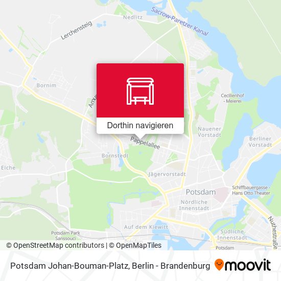 Potsdam Johan-Bouman-Platz Karte
