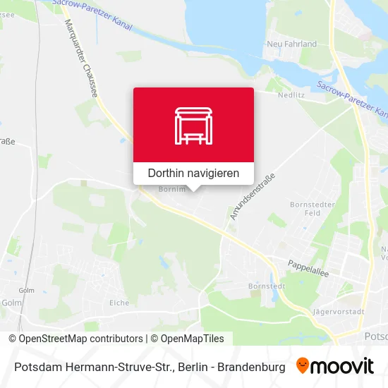Potsdam Hermann-Struve-Str. Karte