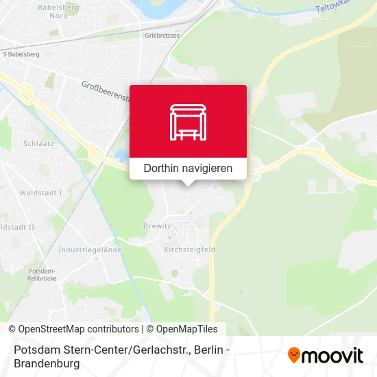 Potsdam Stern-Center / Gerlachstr. Karte