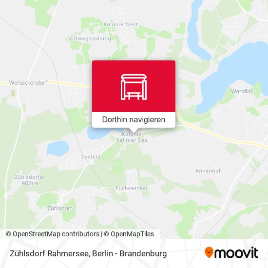 Zühlsdorf Rahmersee Karte