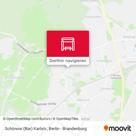Schönow (Bar) Karlstr. Karte