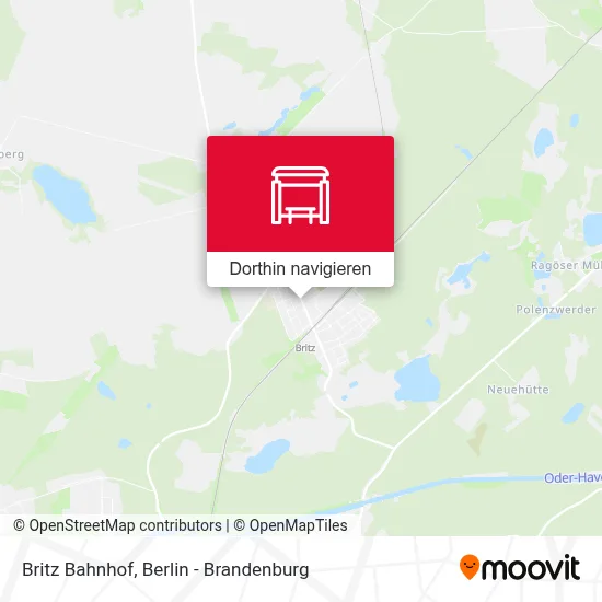 Britz Bahnhof Karte