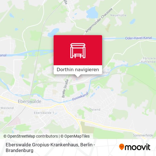 Eberswalde Gropius-Krankenhaus Karte