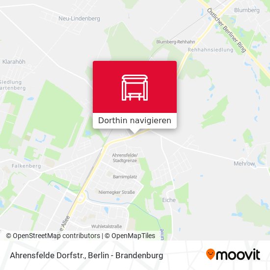 Ahrensfelde Dorfstr. Karte