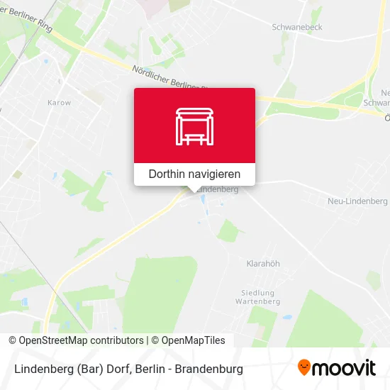 Lindenberg (Bar) Dorf Karte
