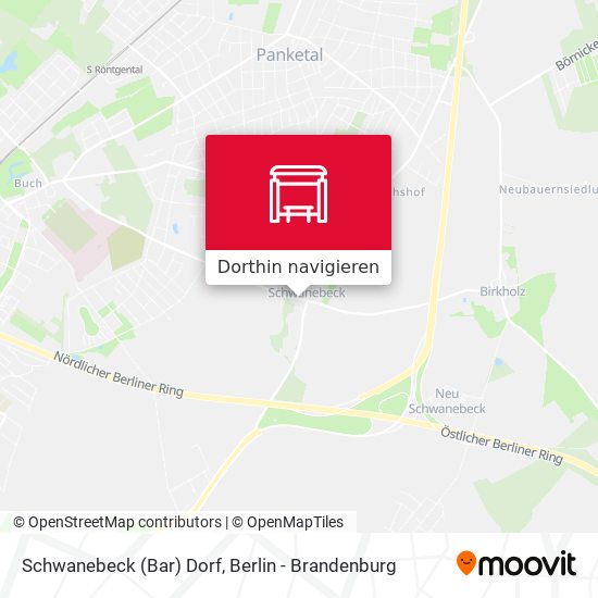 Schwanebeck (Bar) Dorf Karte