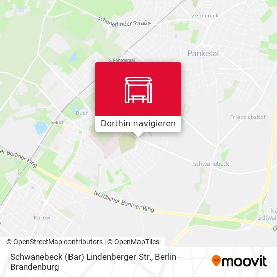 Schwanebeck (Bar) Lindenberger Str. Karte