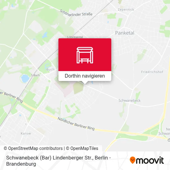 Schwanebeck (Bar) Lindenberger Str. Karte