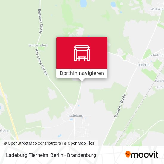 Ladeburg Tierheim Karte