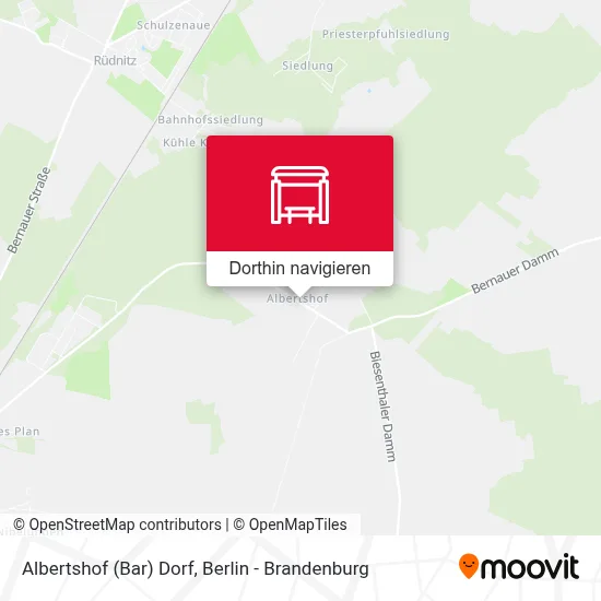 Albertshof (Bar) Dorf Karte