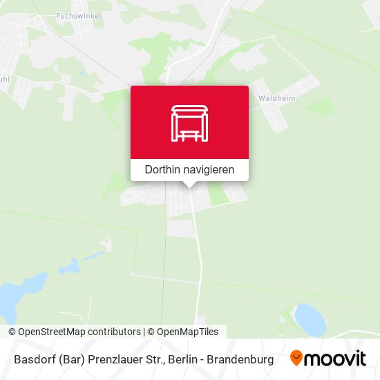 Basdorf (Bar) Prenzlauer Str. Karte