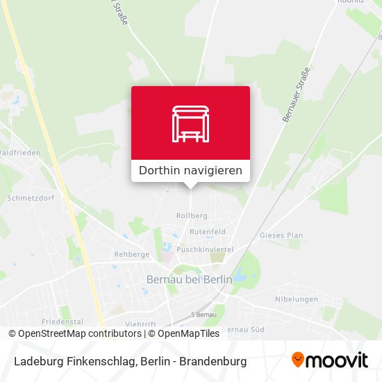 Ladeburg Finkenschlag Karte