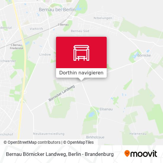 Bernau Börnicker Landweg Karte