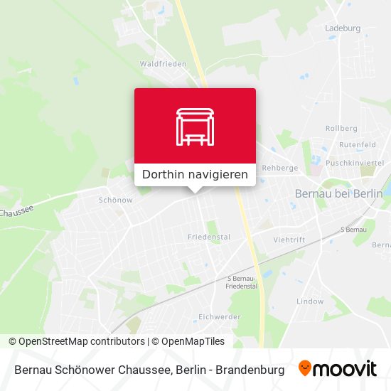 Bernau Schönower Chaussee Karte