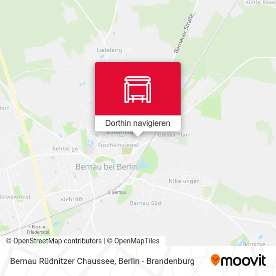 Bernau Rüdnitzer Chaussee Karte