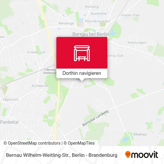 Bernau Wilhelm-Weitling-Str. Karte