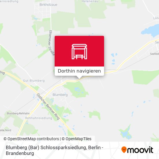 Blumberg (Bar) Schlossparksiedlung Karte