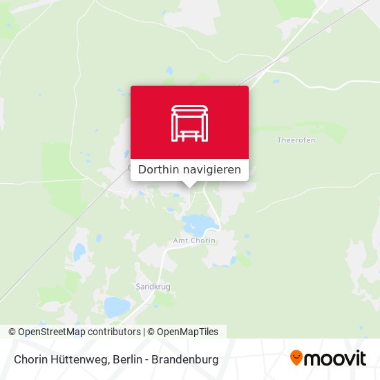 Chorin Hüttenweg Karte