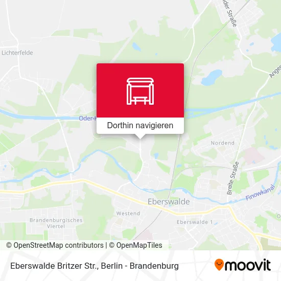 Eberswalde Britzer Str. Karte