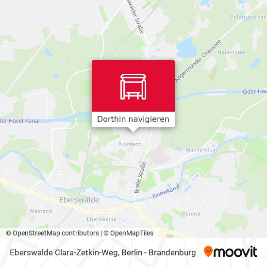 Eberswalde Clara-Zetkin-Weg Karte
