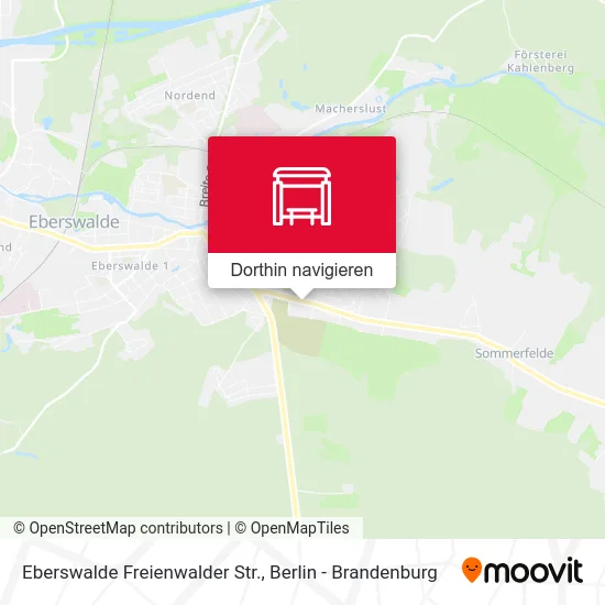 Eberswalde Freienwalder Str. Karte