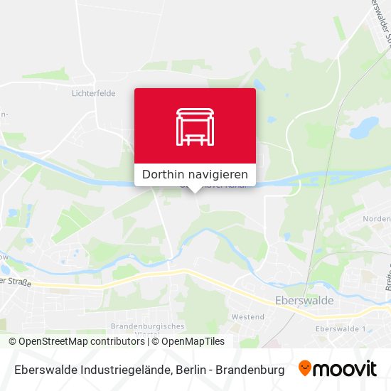 Eberswalde Industriegelände Karte