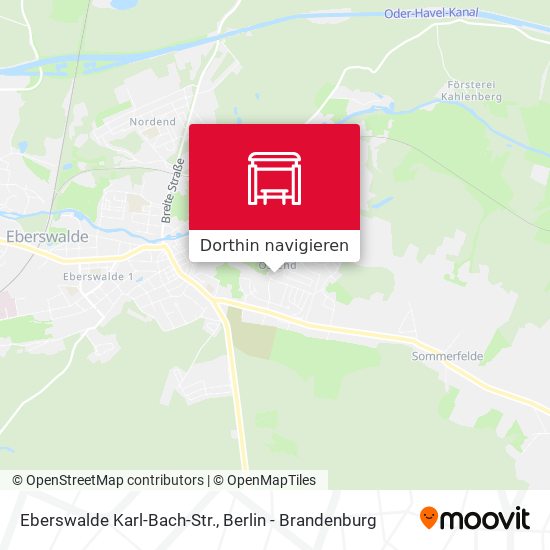 Eberswalde Karl-Bach-Str. Karte