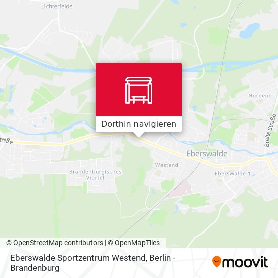Eberswalde Sportzentrum Westend Karte