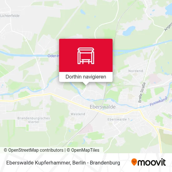Eberswalde Kupferhammer Karte