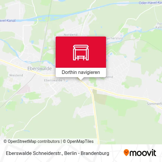 Eberswalde Schneiderstr. Karte