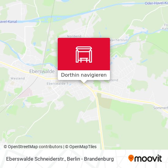 Eberswalde Schneiderstr. Karte