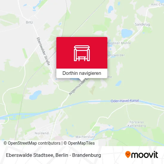 Eberswalde Stadtsee Karte
