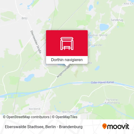 Eberswalde Stadtsee Karte