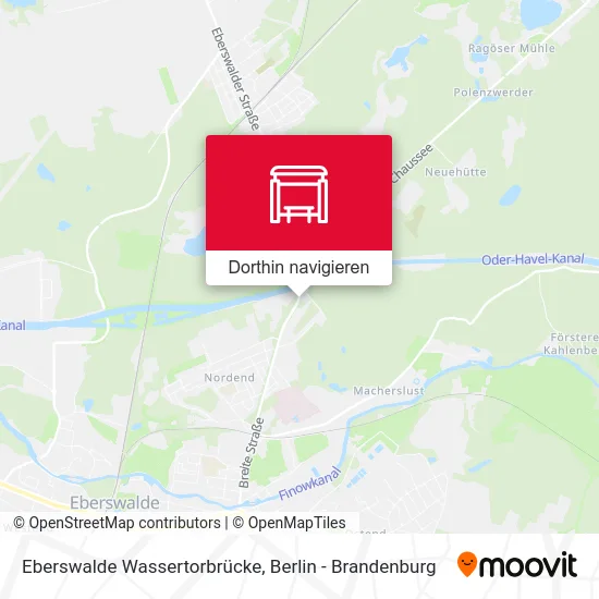 Eberswalde Wassertorbrücke Karte