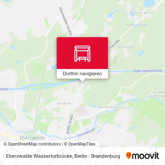 Eberswalde Wassertorbrücke Karte