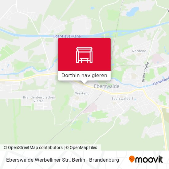 Eberswalde Werbelliner Str. Karte