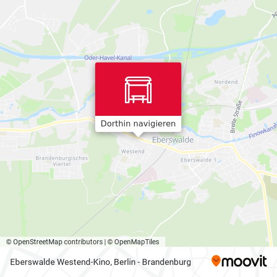 Eberswalde Westend-Kino Karte