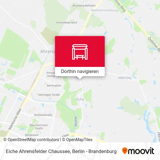 Eiche Ahrensfelder Chaussee Karte