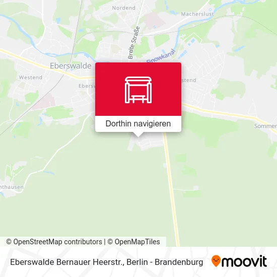 Eberswalde Bernauer Heerstr. Karte