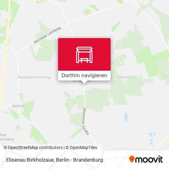 Elisenau Birkholzaue Karte