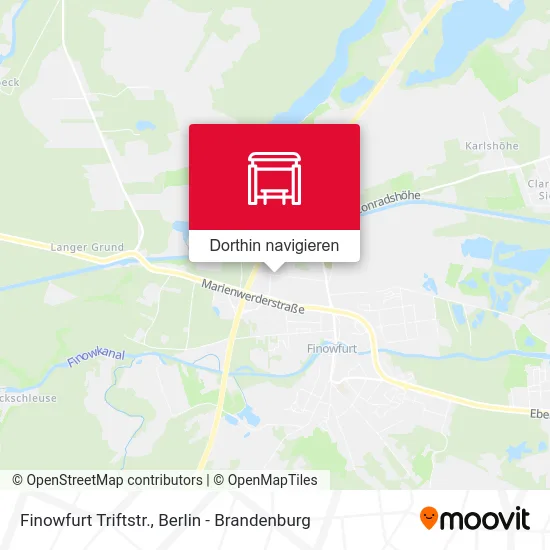 Finowfurt Triftstr. Karte