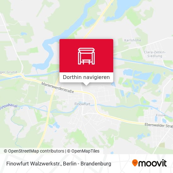 Finowfurt Walzwerkstr. Karte